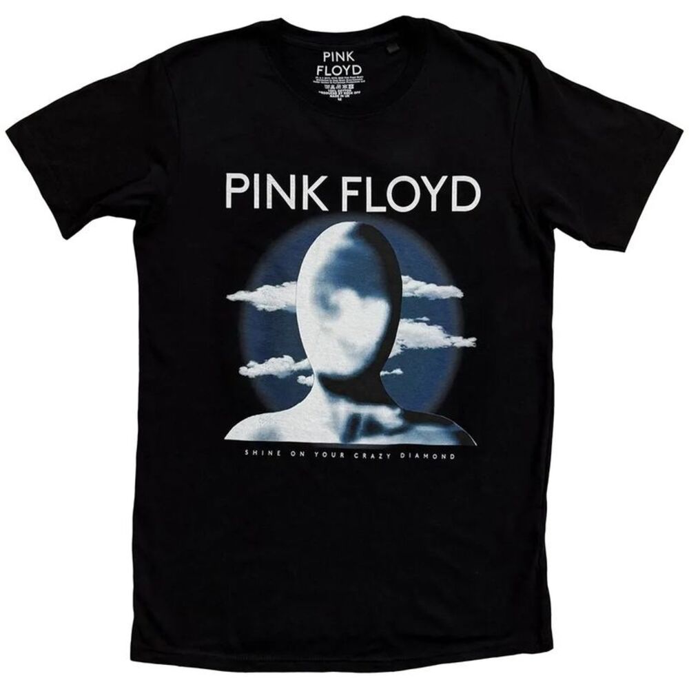 Pink Floyd Unisex Adult Clouds T-Shirt / Black